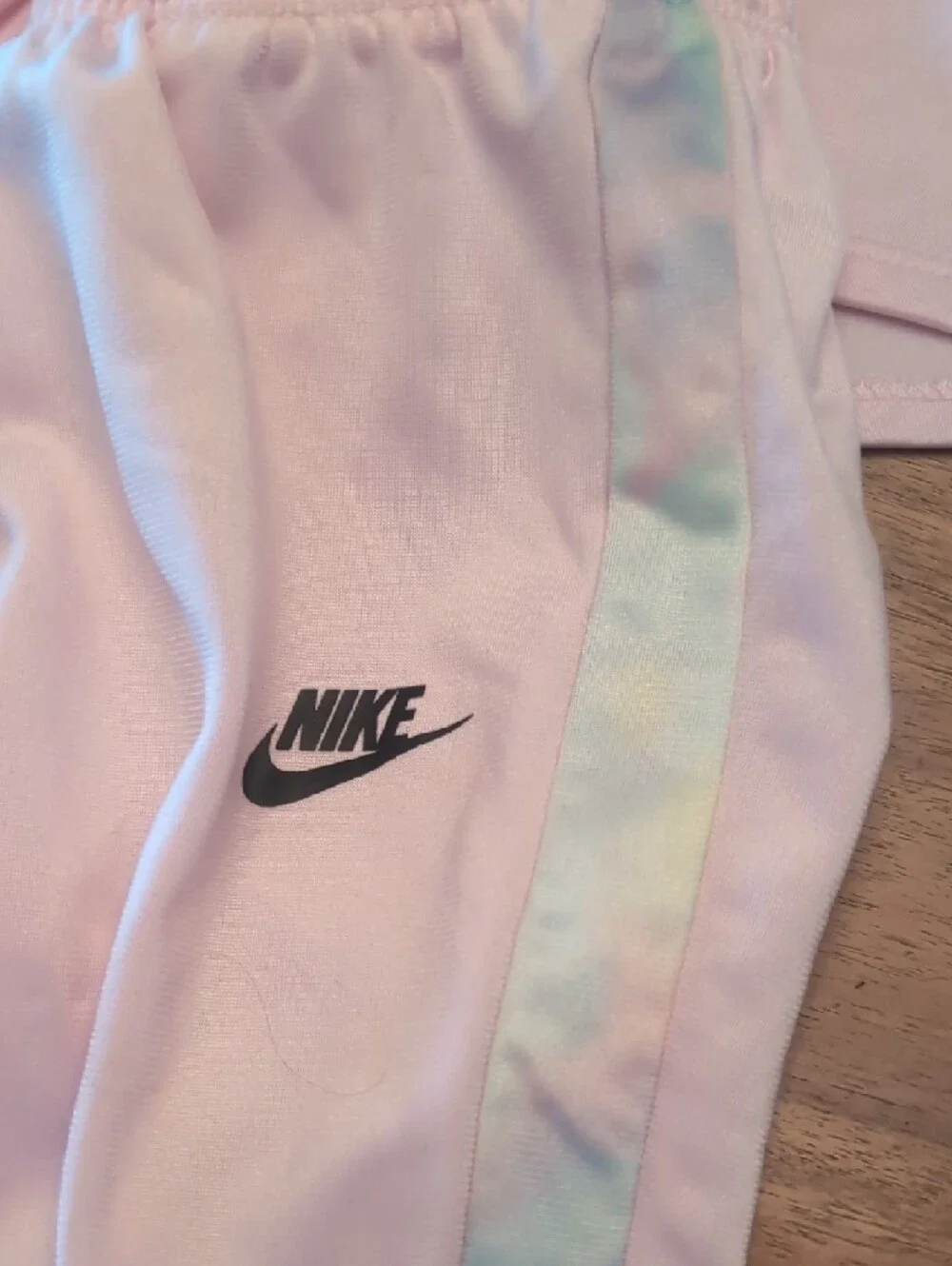 Nike Pink Tie-Dye Accent Girls One-Piece Tracksuit - Picture 4 of 6